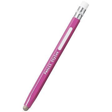 エレコム 法人用鉛筆型タッチペン/桃色/導電繊維/簡易パッケージ P-TPENSPN