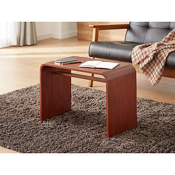 2WAY コの字サイドテーブル 幅55cm センターテーブル サイドテーブル 完成品 木製 天然木 テーブル ローテーブル 机 リビングテーブル ミニテーブル コーヒーテーブル ベッドサイド