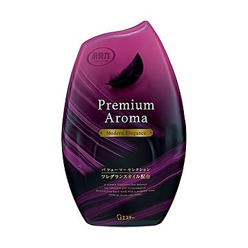 （まとめ）エステー お部屋の消臭力 PremiumAroma モダンエレガンス 400ml 1セット（3個）【×5セット】