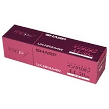 （まとめ）シャープ SHARP 普通紙FAXリボン UX-NR4A4W×2セット