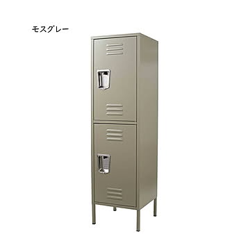 ロッカー 組立式 STEEL LOCKER 2DOOR H845-1047 幅380x奥行380x高さ1375mm ダルトン