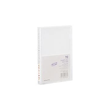（まとめ）コクヨ 名刺ホルダー＜キャリーオール＞（固定式・ミニタイプ）B7タテ 72名 ヨコ型・タテ入れ 透明 メイ-7T 1セット（10冊）【×5セット】