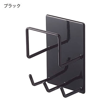 山崎実業 tower マグネットバスルームクリーニングツールホルダー ブラック