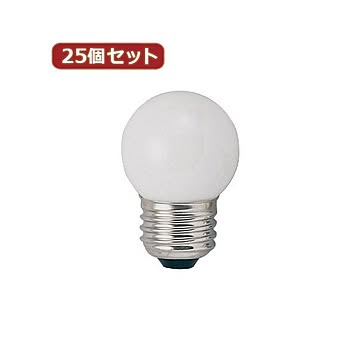 YAZAWA 25個セット ベビーボール球5WホワイトE17 G301705WX25