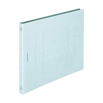 （まとめ）ライオン事務器 フラットファイル(環境)樹脂押え具 A4ヨコ 150枚収容 背幅18mm 水 A-518KA4E 1冊 【×50セット】