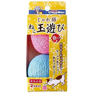 （まとめ）キャティーマンじゃれ猫 ねこ玉遊び からふる【×12セット】