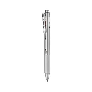 （まとめ） ぺんてる フィール 3色ボールペン 0.7mm メタリックシルバー軸 【×20セット】