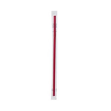 （まとめ）きんだいフレックスストロー（フィルム包装）レッド GS-41 1パック（500本）【×20セット】