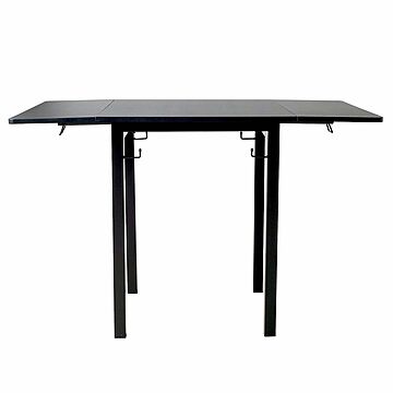 Will-Limited. バタフライテーブル ダイニングテーブル 幅60cm～116cm 3段階調節 ブラック