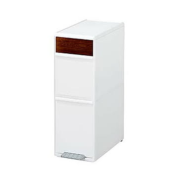 like-it ライクイット 分別スイングステーション ワイド 木目調パネル 2段 BWP-11BSWS 35L ゴミ箱 ダストボックス 分別 ペダル リサイクル