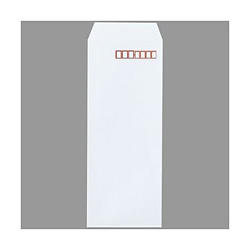 （まとめ） ピース R40再生ケント封筒 長4080g／m2 〒枠あり ホワイト 443 1パック（100枚） 【×10セット】