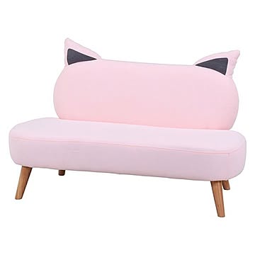 猫型 ソファー 脚付き リビング ダイニング 店舗 ショップ インテリア家具 組立品【代引不可】