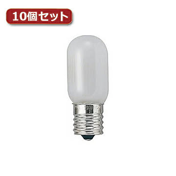 YAZAWA ナツメ球 E12 5W 白 2個パック10個セット 1CT2PX10 管理No. 4560352860043