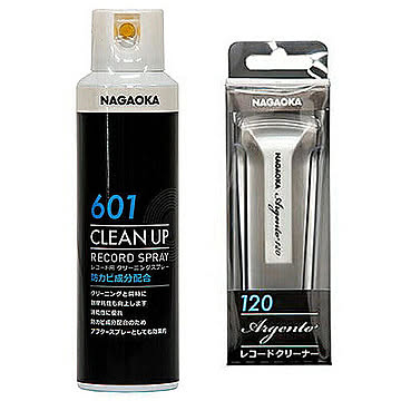 NAGAOKA レコードクリーナー + レコードクリーニングスプレー CL120+SP-601 管理No. 4589452996100