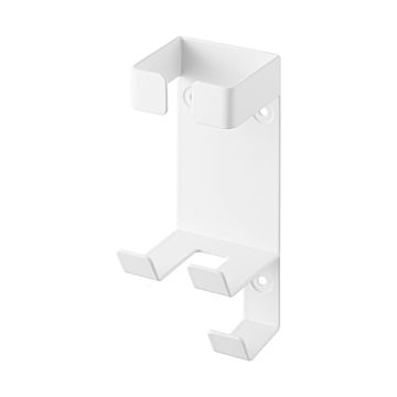 tower タワー(山崎実業) ウォールヘアーアイロンホルダー 石こうボード壁対応 Wall-Mounted Hair Iron Holder ラック 洗面収納 壁収納 浮かせて収納 コテ
