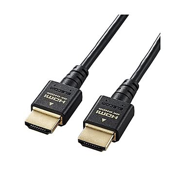 【5個セット】エレコム HDMI ケーブル HDMI2.1 ウルトラハイスピード スリム 8K4K対応 1m ブラック DH-HD21ES10BKX5