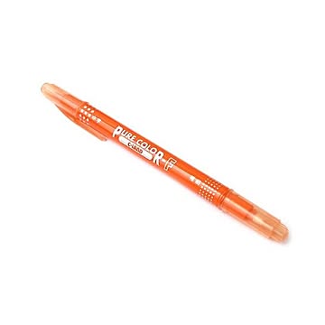 三菱水性ツインサインペンピュアカラーF（橙） 10個セット 31-915