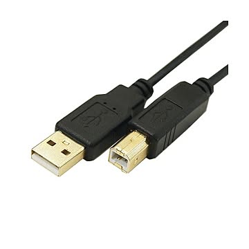 (まとめ)変換名人 極細USBケーブルAオス-Bオス 1.8m USB2A-B/CA180×10セット