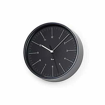 Lemnos レムノス RIKI STEEL CLOCK リキ スチール クロック WR17-10 / WR17-11 音がしない スイープムーブメント スイープセコンド 掛時計 ウォールクロック