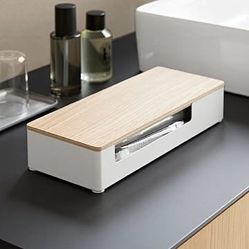 山崎実業 蓋付きアメニティ＆小物収納 リン RIN