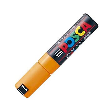 (まとめ) 三菱鉛筆 水性マーカー ポスカ 太字角芯 橙 PC8K.4 1本 【×20セット】
