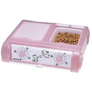 山佐時計計器 ペット自動給餌器 わんにゃんぐるめ クリアピンク CD-400（CP）ペット用品