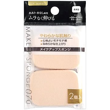 メイクアップスポンジ（角・小・2P） 12個セット 18-076