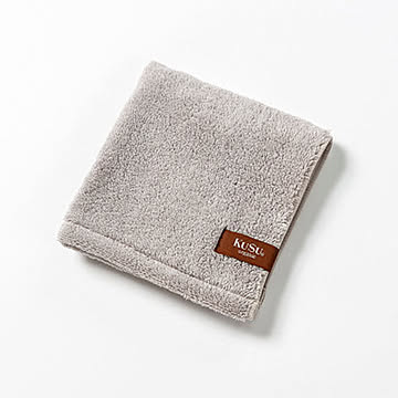 楠橋紋織 KuSu organic ウォッシュタオル 33cm×34cm グレー 1-68031-51-GY