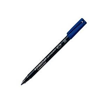 （まとめ）ステッドラー ルモカラー 317-3 油性細書 青【×10セット】