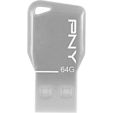 グリーンハウス USB2.0メモリー PNY Key Attache 64GB Gray UFDPKYG-64G