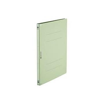 (業務用10セット)フラットファイル/紙バインダー 【A4/2穴 10冊入り】 背表紙強化タイプ D128J-GR グリーン(緑)