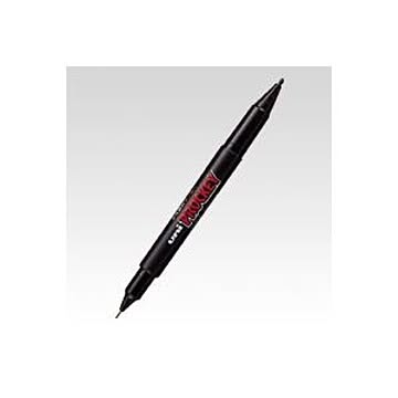 （まとめ） 三菱鉛筆 ユニ プロッキー 極細／細字丸芯（0.4mm・0.9mm） PM-120T.24 黒 1本入 【×30セット】