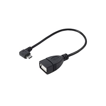 (まとめ)変換名人 USBmicro HOST L型ケーブル20(左L) USBMCH-20LL【×10セット】