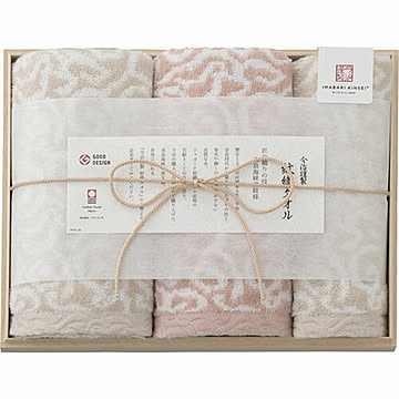今治製 フェイスタオル2P&ウォッシュタオル 木箱入