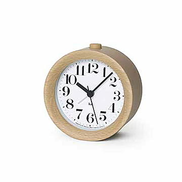 Lemnos レムノス RIKI ALARM CLOCK リキ アラーム クロック WR09-14 / WR09-15 置時計 置き時計 アラーム機能 目覚まし時計 スイープムーブメント