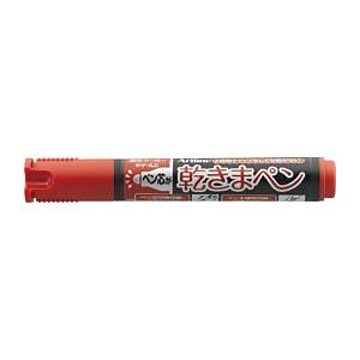 （まとめ） シヤチハタ 乾きまペン 丸芯 中字 1.5mm 赤 【×30セット】