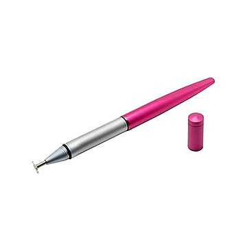 （まとめ）ミヨシ ターゲットポイントタッチペン ピンク STP-12／PK×2セット