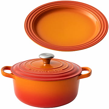 ル・クルーゼ 鍋20cm/お皿22cmセット 全4色【プラザセレクト】