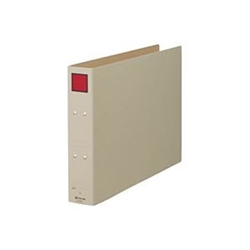 （まとめ）キングジム 保存ファイル 5305E A3E 50mm 灰／赤 【×6セット】