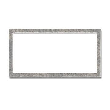 【長方形額】木製額 縦横兼用額 前面アクリル仕様 ■金（銀）長方形額（600×300mm）銀柄紋