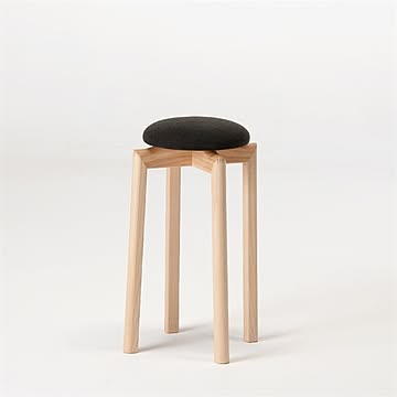 マッシュルームスツール 　高さ50～65センチ　ナチュラル　コンパクト