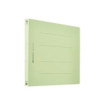 (業務用20セット) フラットファイル/紙バインダー 【A4/2穴 10冊入り】 ヨコ型 グリーン(緑) D018J-GR