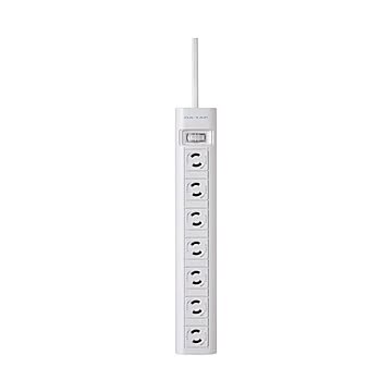 （まとめ） エレコム OAタップT-Y3A-2750WH 2P／7個口5m×5セット