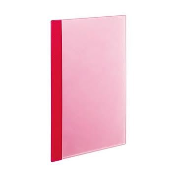 （まとめ）TANOSEE薄型クリアブック(角まる) A4タテ 10ポケット ピンク 1パック(5冊) 【×10セット】