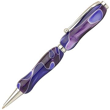 日本製 アクリルボールペン Marble Pen【クロスタイプ/芯：0.7mm】カシスパープル/Purple
