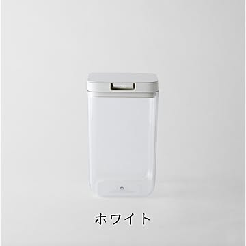 マーナ 保存容器 トール K763 ワンタッチ クリア ホワイト 調味料入れ 調味料 パッキン 容器 仕分け 保存容器 スッキリ しっかり閉まる GOOD LOCK CONTAINER marna