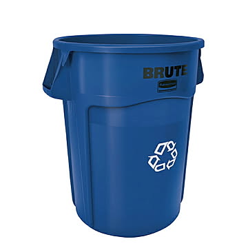 ラウンドブルートユーティリティコンテナ 166.5L リサイクルマーク付き φ610x高さ800mm ラバーメイド