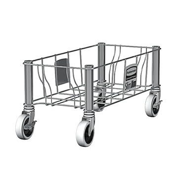 スリムジムコンテナ用ステンレスドーリー RM1968468 幅236x奥行508x高さ229mm ラバーメイド