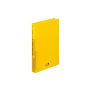 (業務用10セット) LIHITLAB ツイストリング式ファイル 【A4/2穴】 タテ型 F5005-5 黄