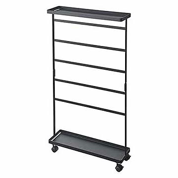 山崎実業 tower 洗濯用品収納ワゴン ブラック